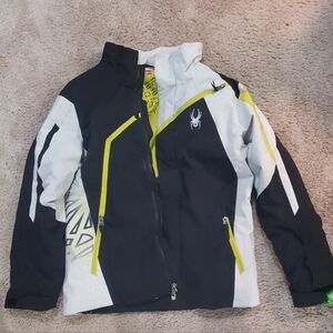 Spyder Jacket in Black, White, and Yellow